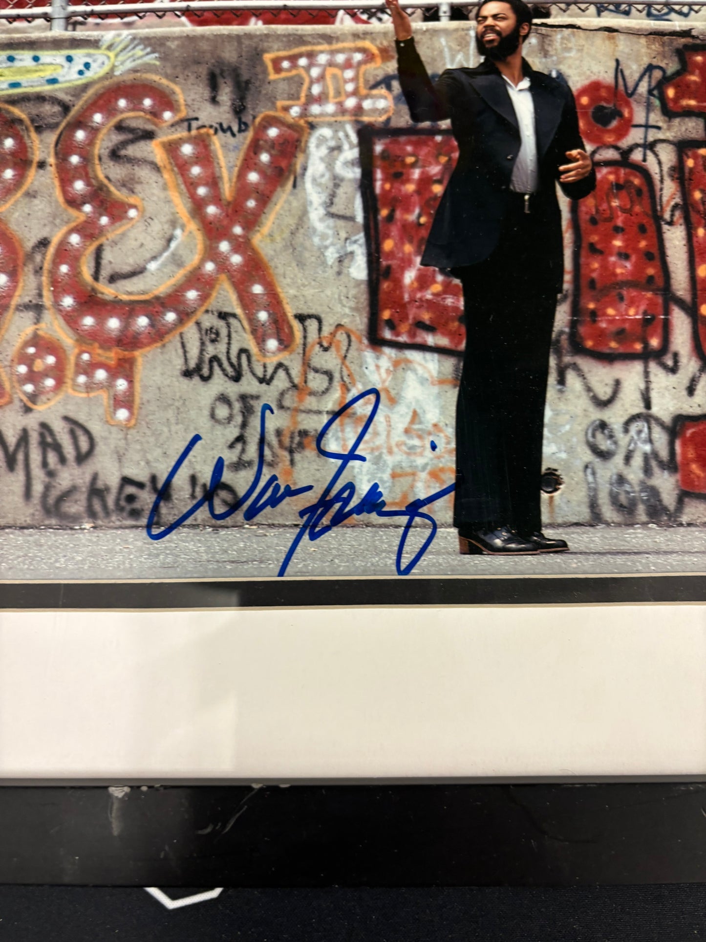 Walt Frazier Signed 8x10 Photo JSA Framed