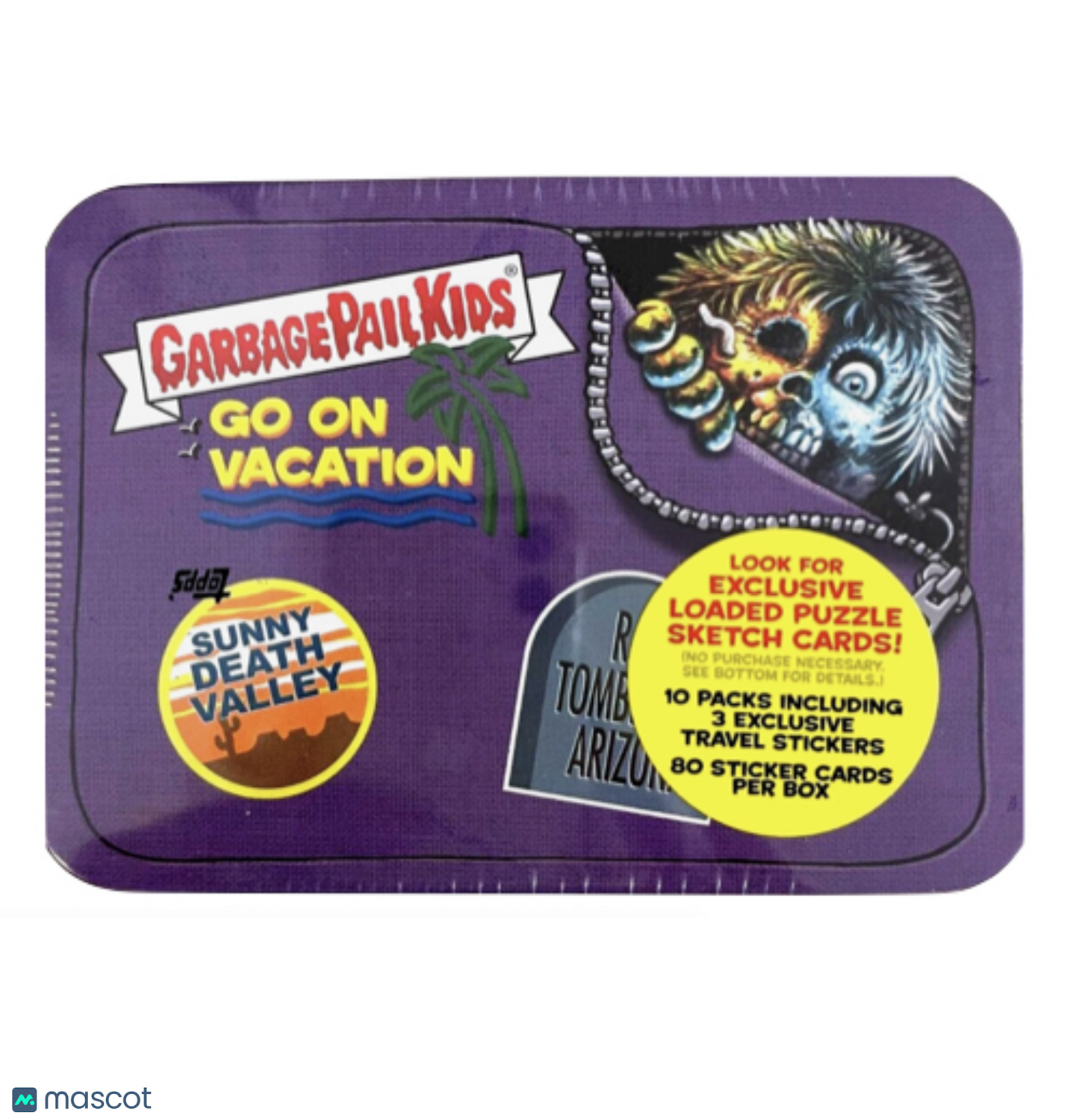 2021 GARBAGE PAIL KIDS GO ON VACATION PURPLE TIN