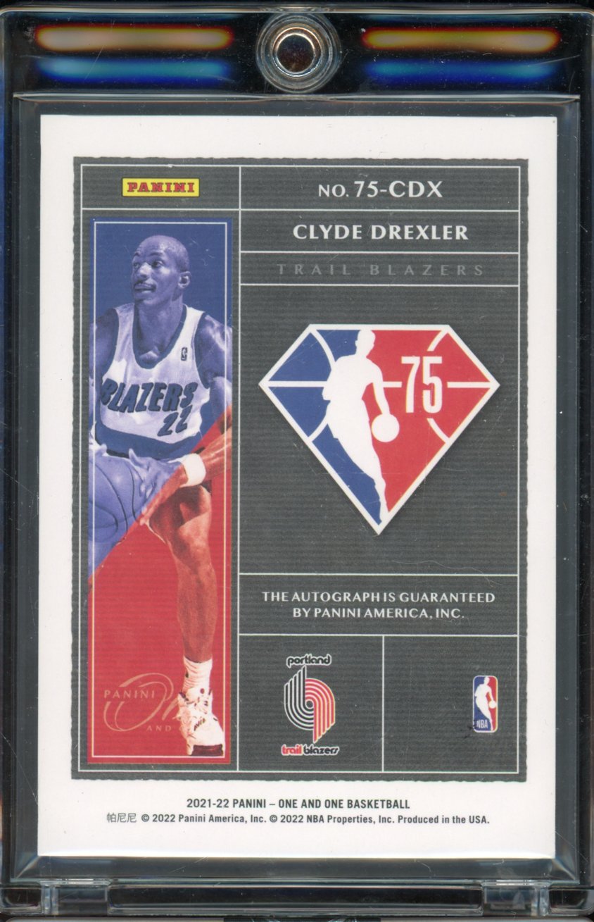 2021 Panini One And One Clyde Drexler 75th Team Signature /35