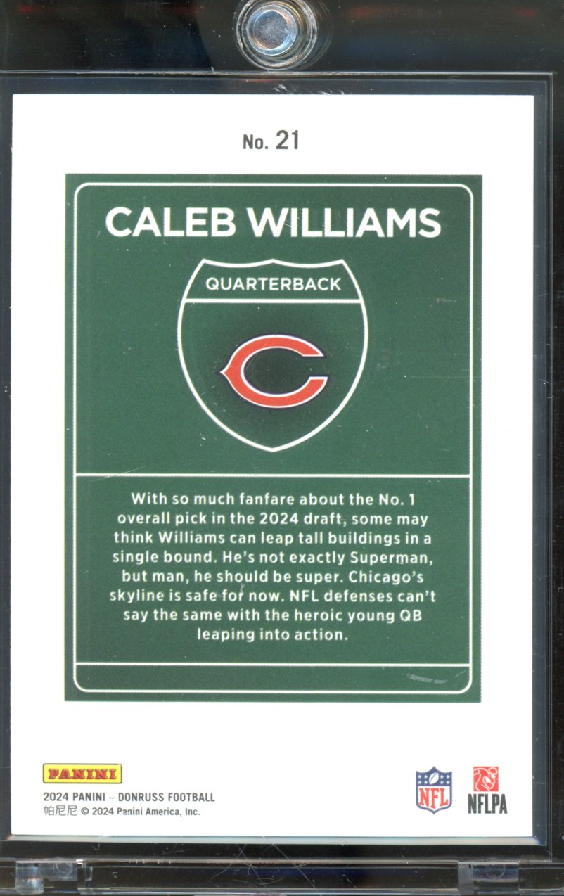 2024 Donruss Caleb Williams Downtown RC