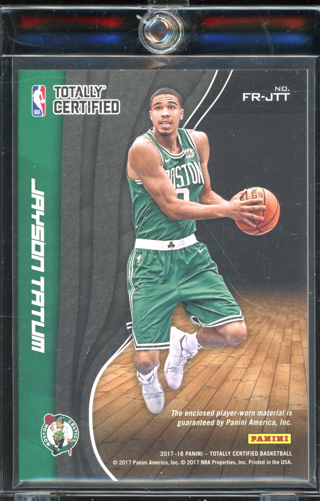 2017 Totally Certified Jayson Tatum Fabric of the Game Jersey 011/249