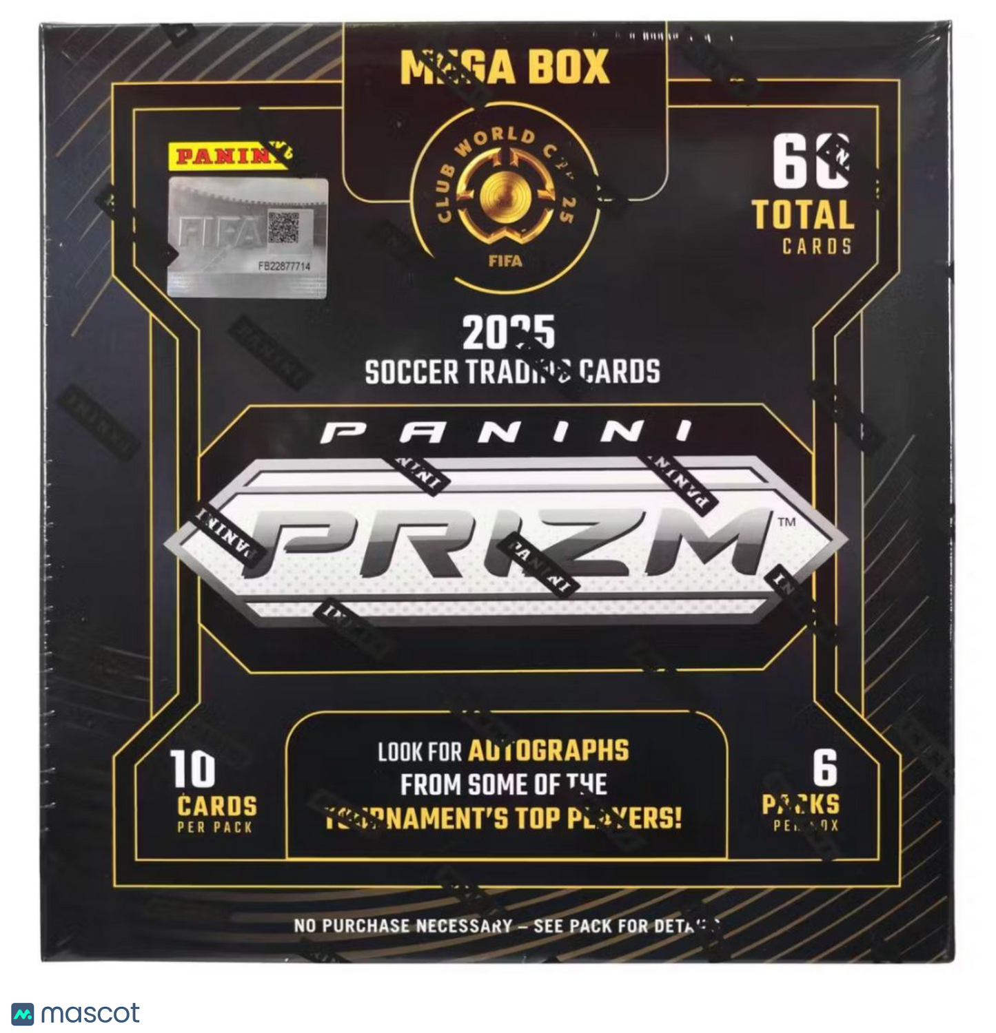 2025 Panini Prizm FIFA Club World Cup Soccer Mega Box