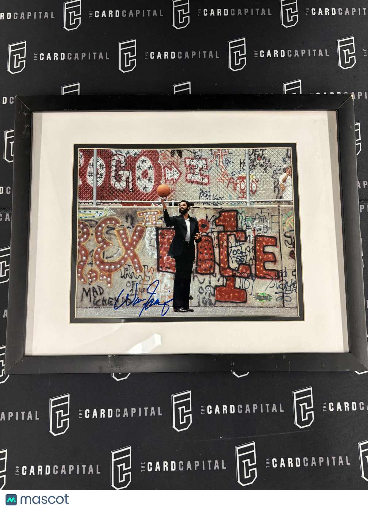 Walt Frazier Signed 8x10 Photo JSA Framed