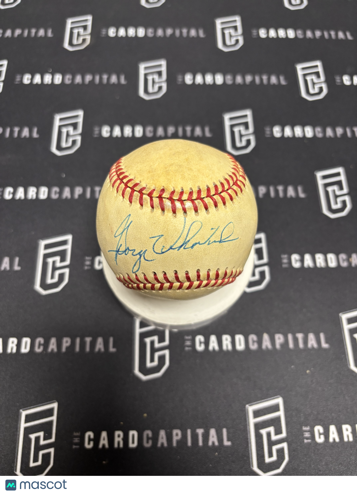George Vukovich Signed MacGregor Official Baseball JSA