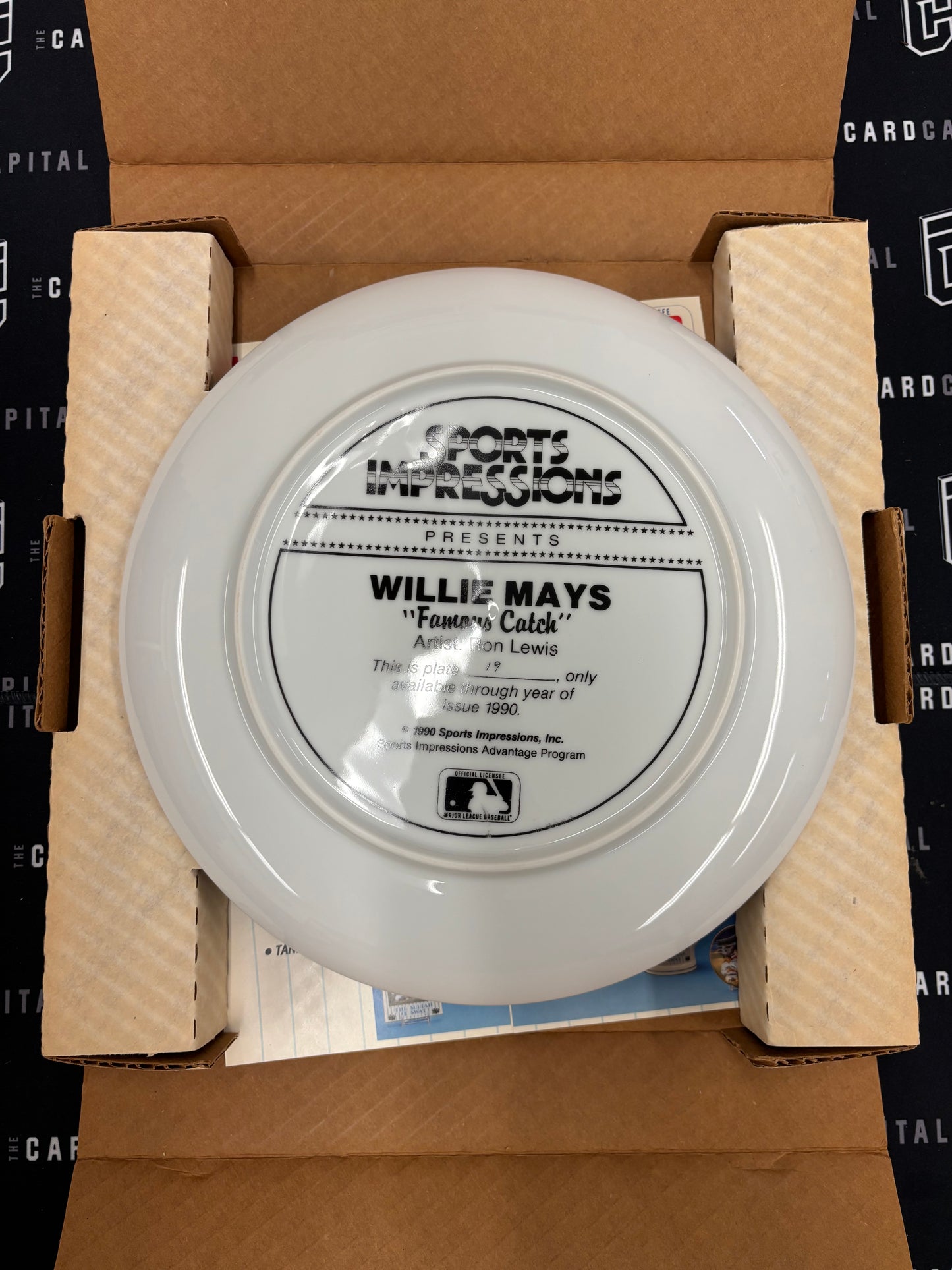 Sports Impressions Willie Mays Gold Plate