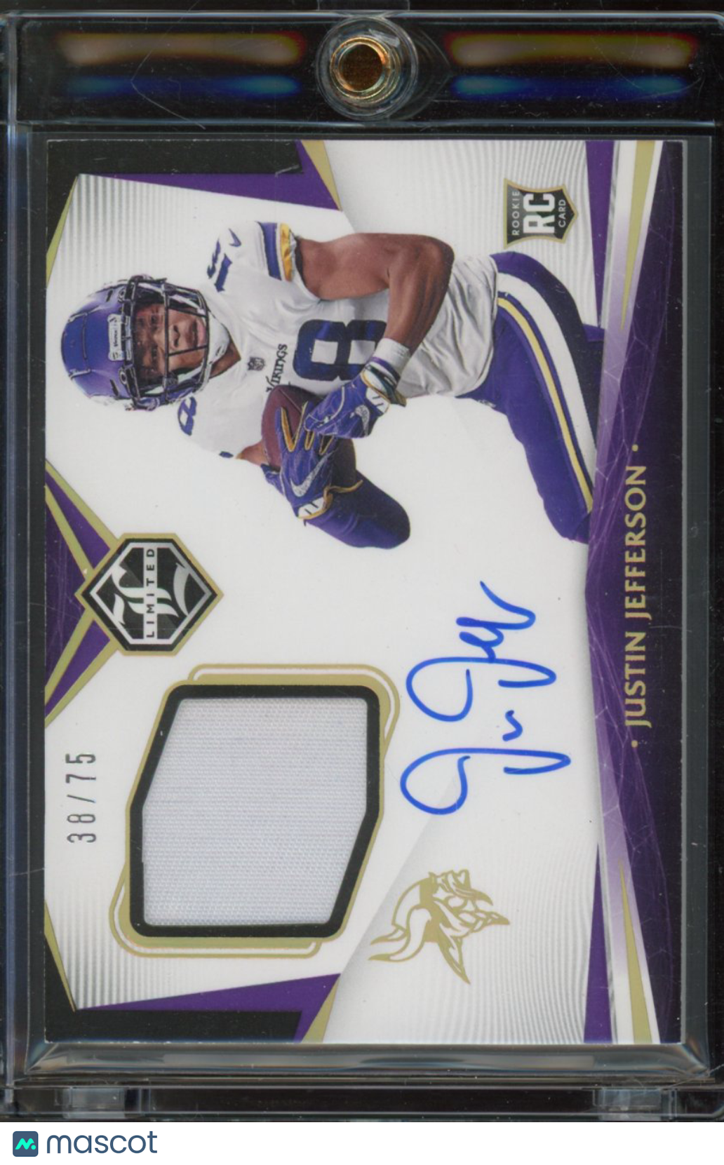 2020 Limited Justin Jefferson Rookie Patch Auto /75