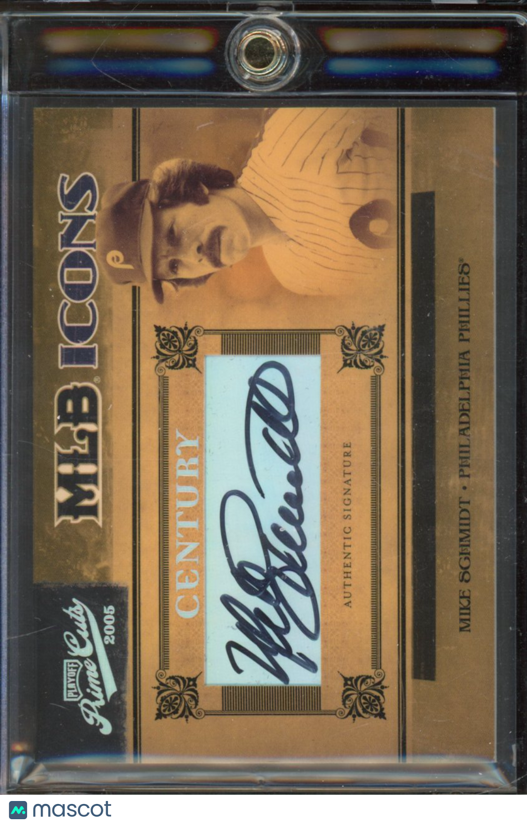 2005 Playoff Mike Schmidt Prime Cuts 1/25 Auto