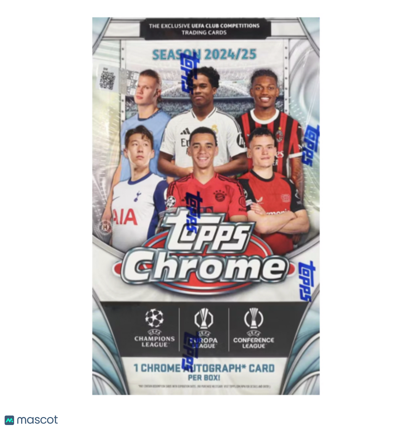 2024-25 Topps UEFA Club Competitions Chrome Soccer Hobby Box