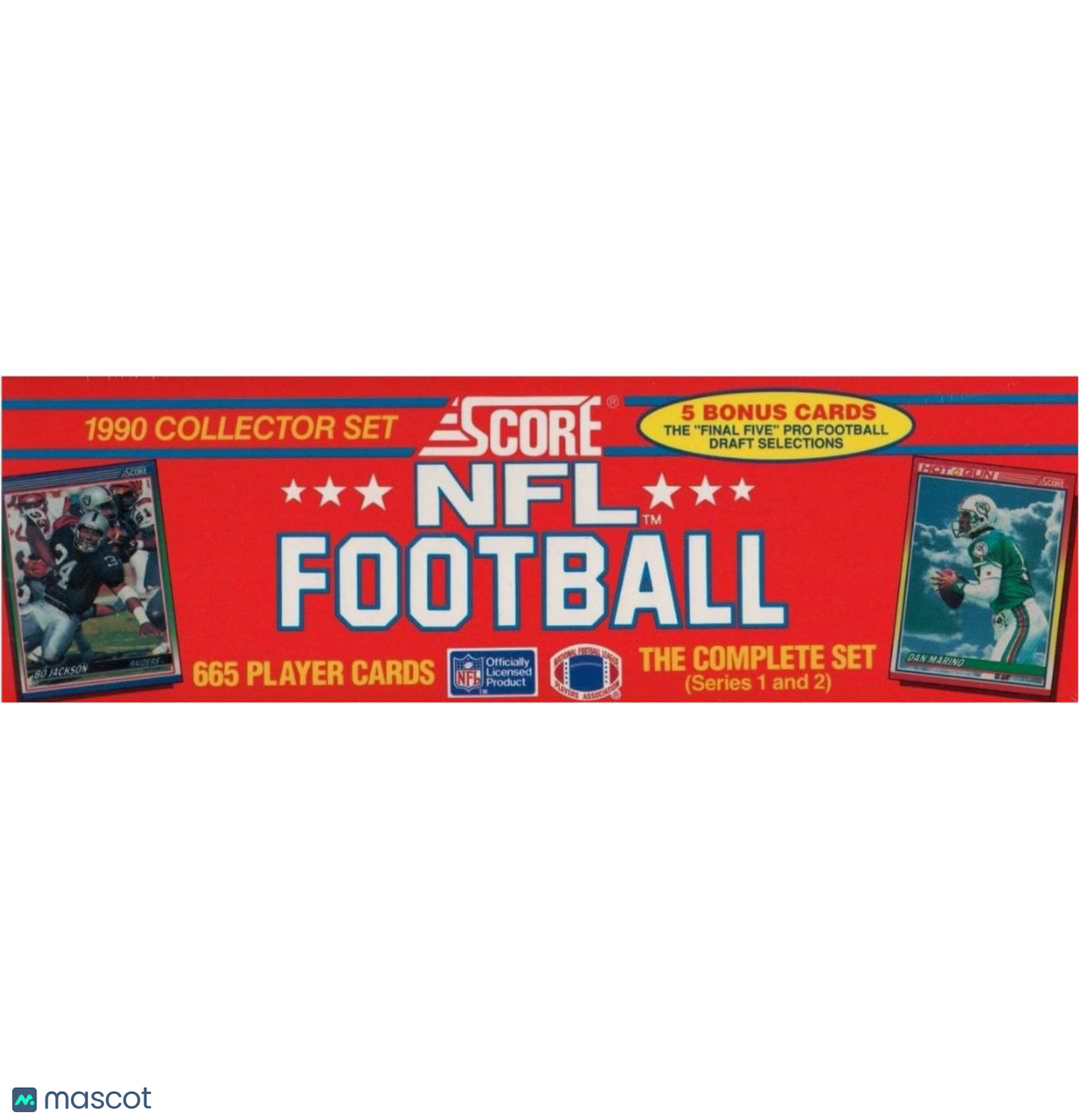 1990 Score Football Collector Set Series 1 & 2 Box