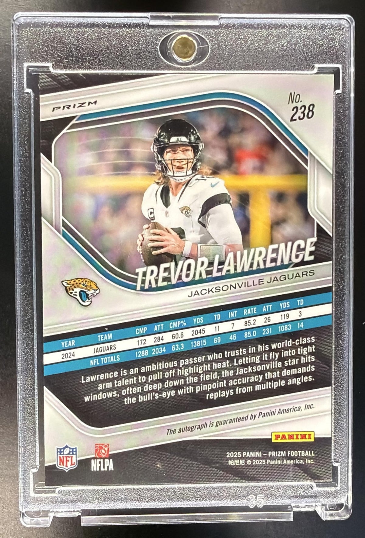 2025 Panini Prizm Trevor Lawrence #238 Auto Silver