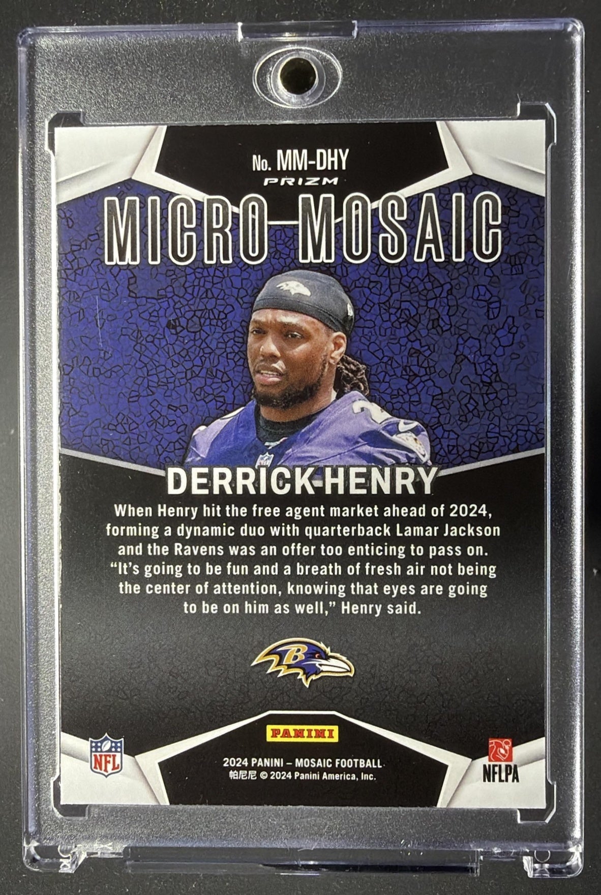 2024 Panini Mosaic Derrick Henry #MM-DHY Micro Mosaic