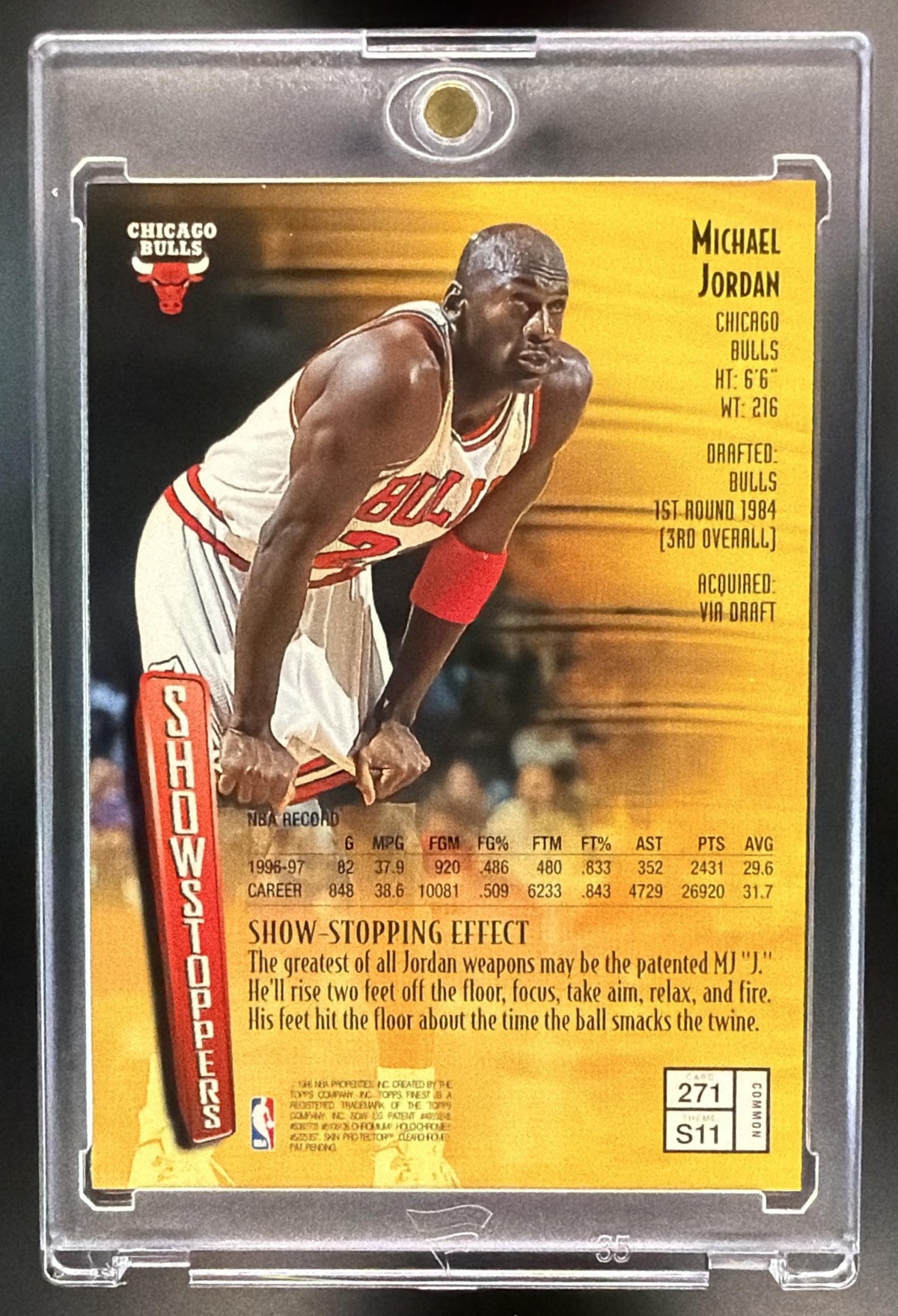 1997-98 Topps Finest Michael Jordan #271 Showstoppers