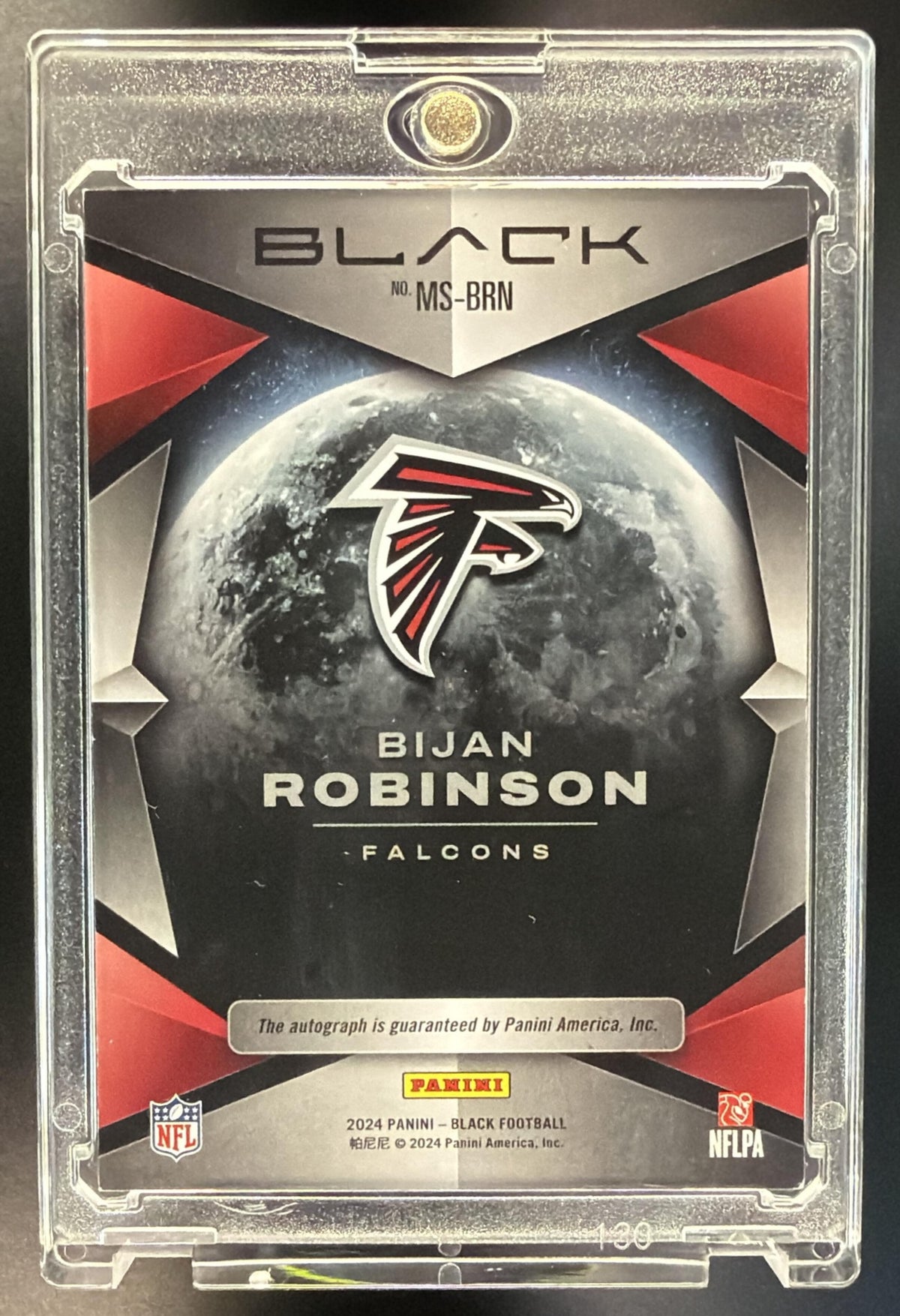 2024 Panini Black Bijan Robinson #MS-BRN Auto Midnight Sigantures /35