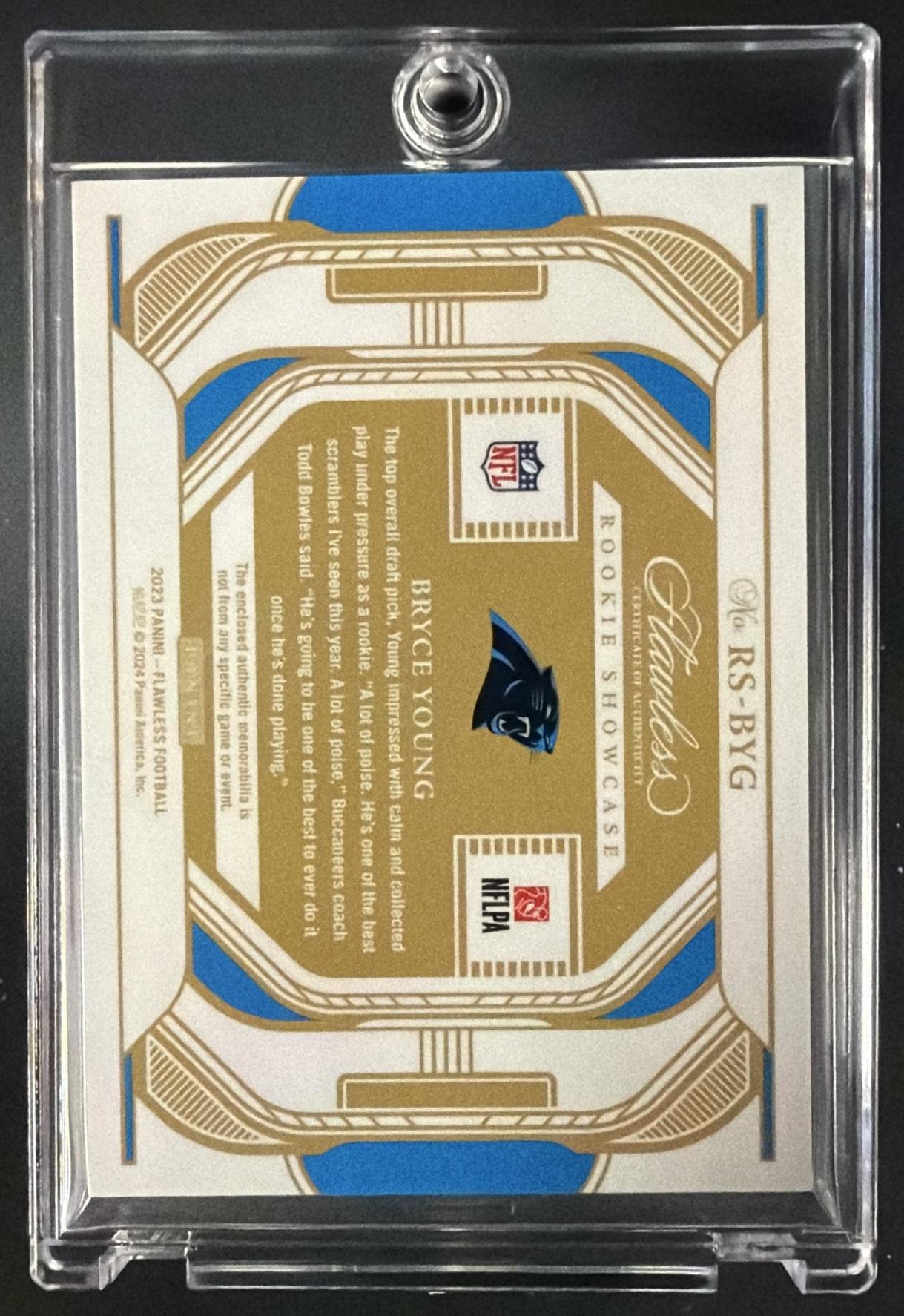 2023 Flawless Bryce Young Quad Rookie Patch 1/25