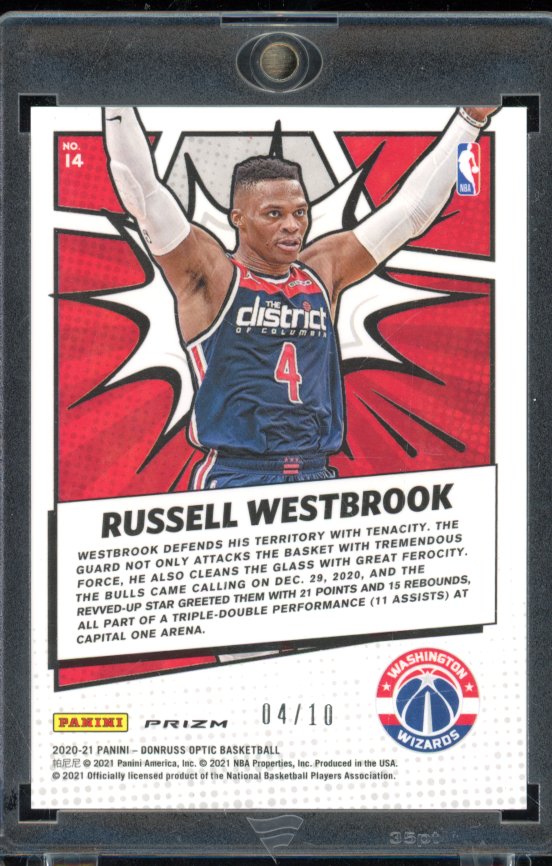 2020-21 Optic Russll Westbrook My House Gold /10
