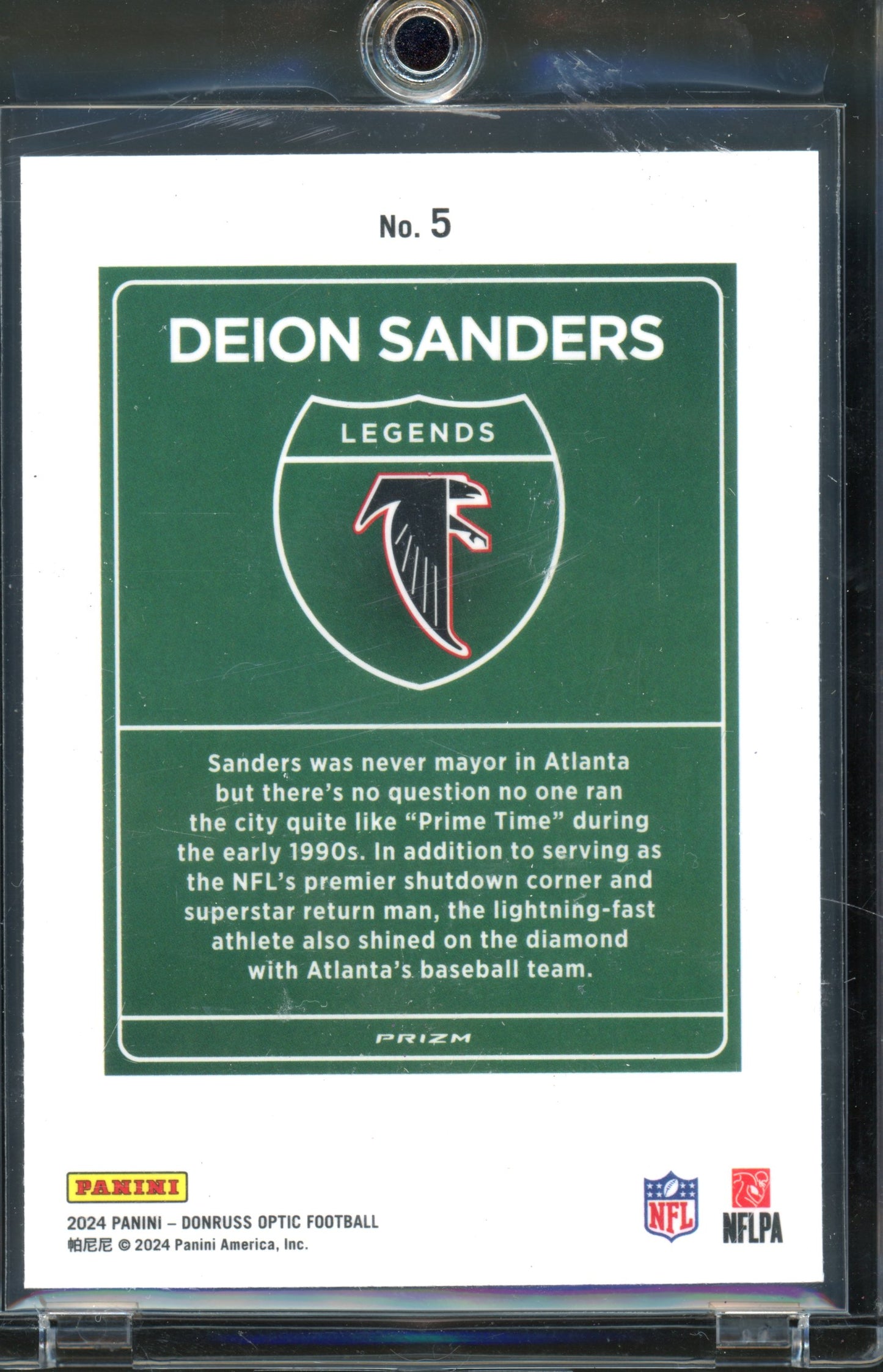 2024 Donruss Optic Deion Sanders Downtown