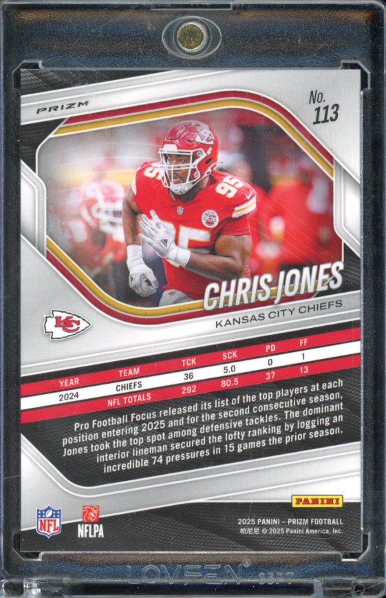 2025 Prizm Chris Jones Snakeskin Sp