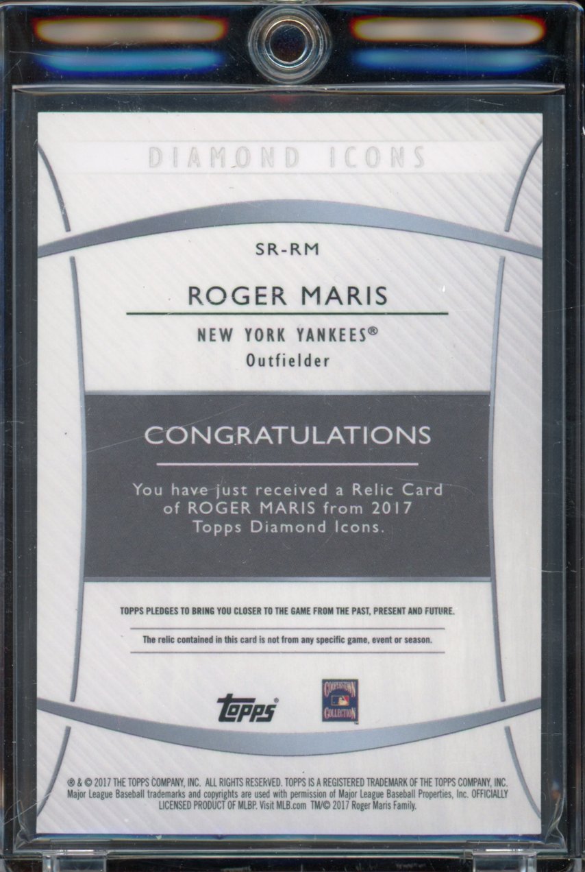 2017 Diamond Icons Roger Maris Game Used Bat /10