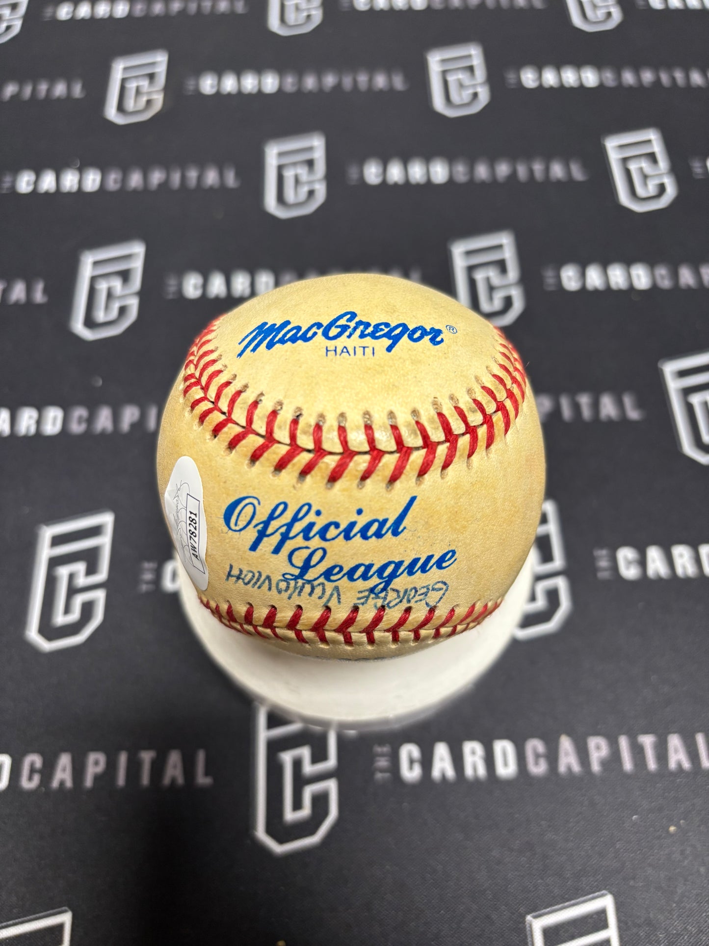 George Vukovich Signed MacGregor Official Baseball JSA