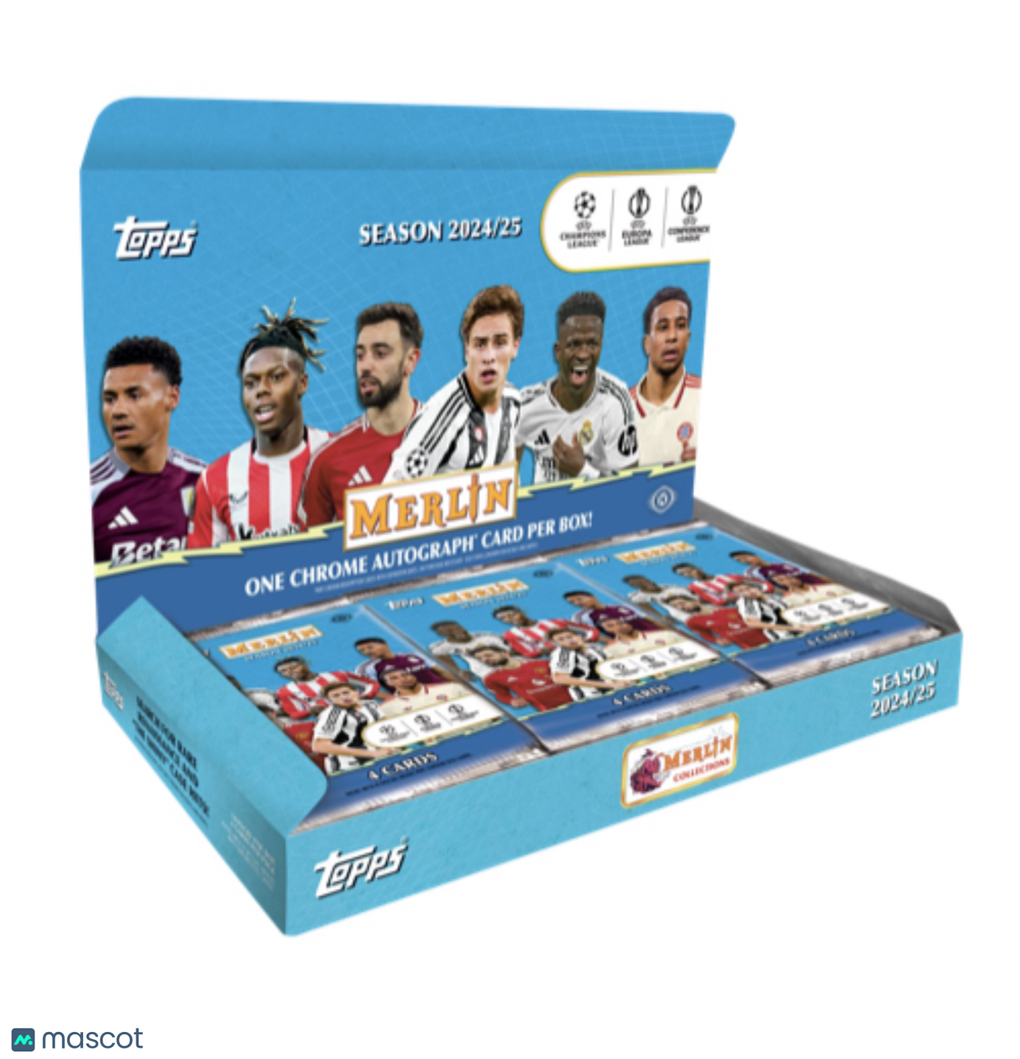 24-25 Topps UEFA Merlin Chrome Soccer Hobby Box