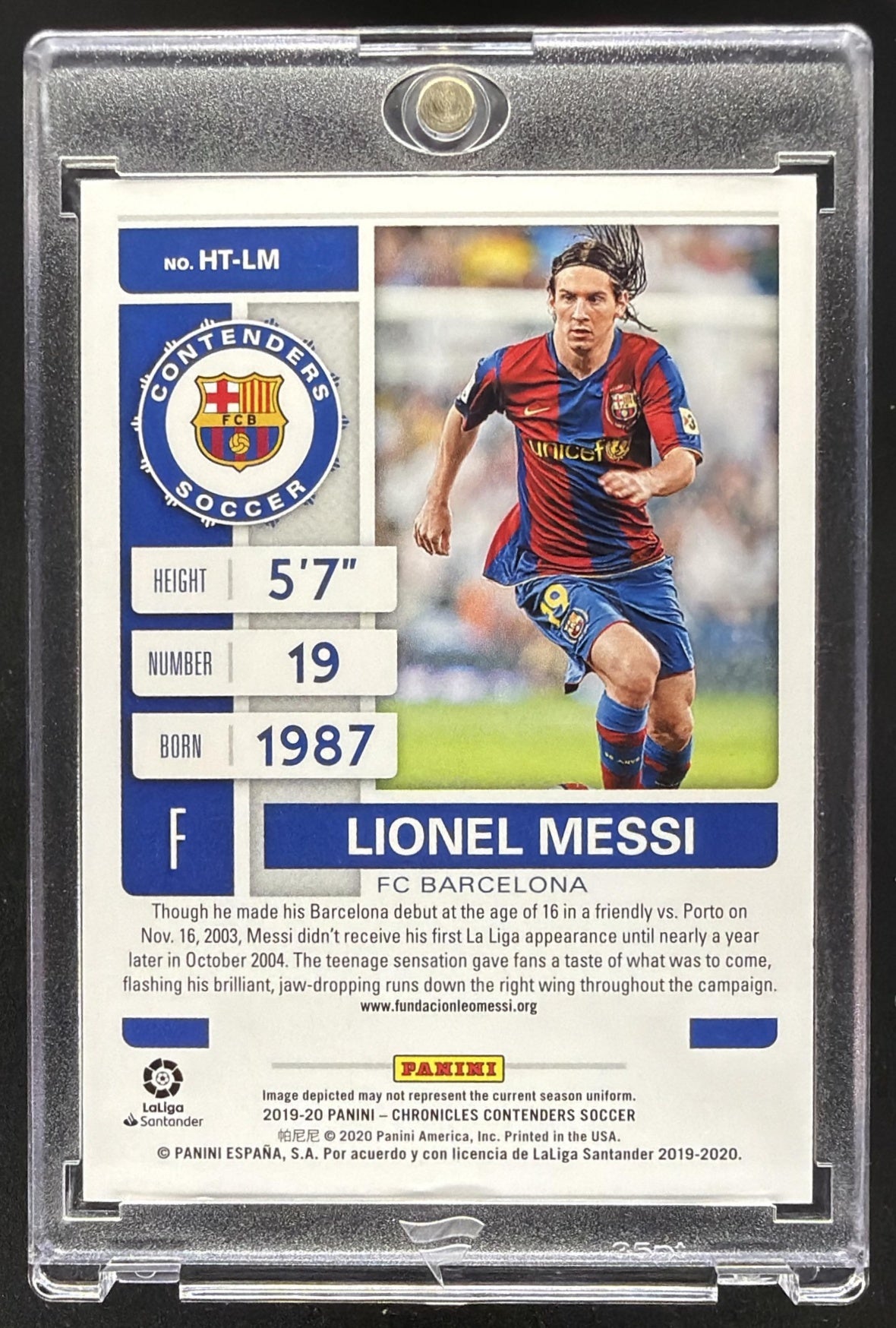 2019-20 Chronicles Lionel Messi Contenders Historic Ticket