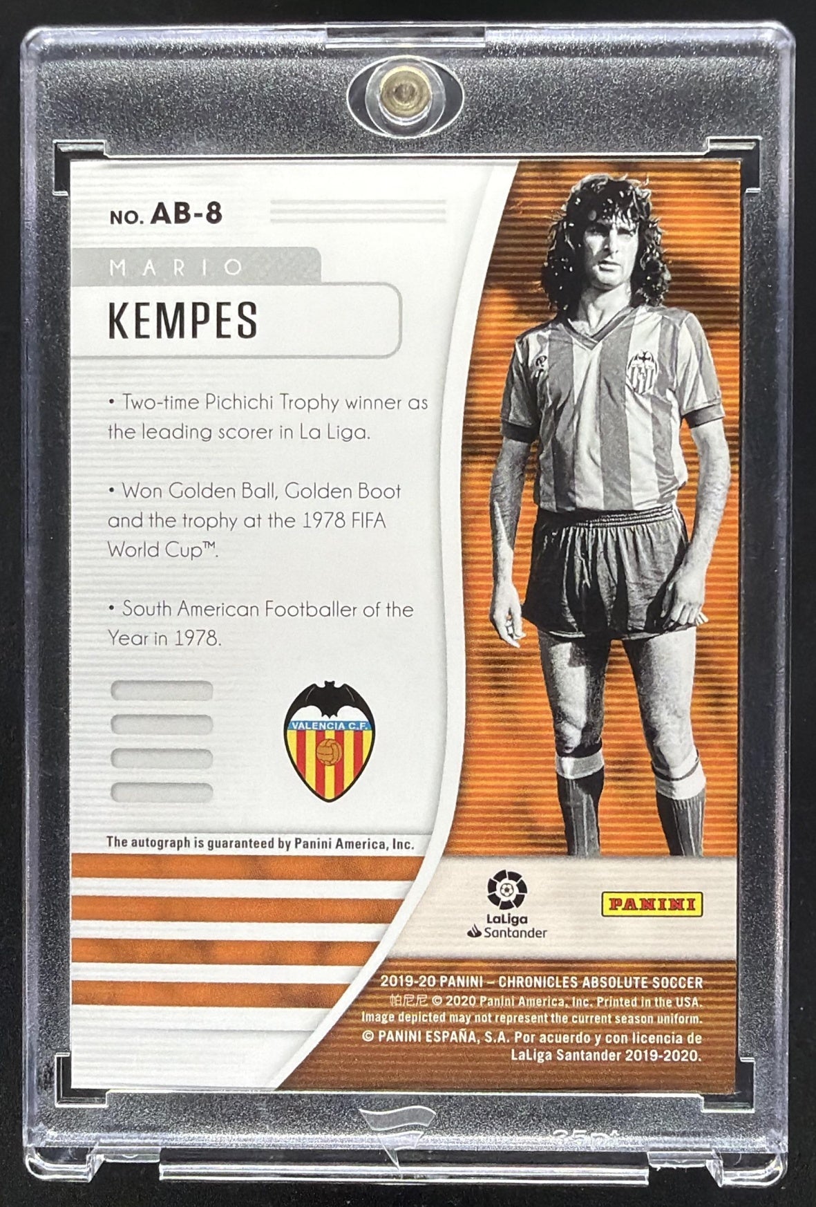 2019 Panini Chronicles Mario Kempes #AB-8 Absolute Auto
