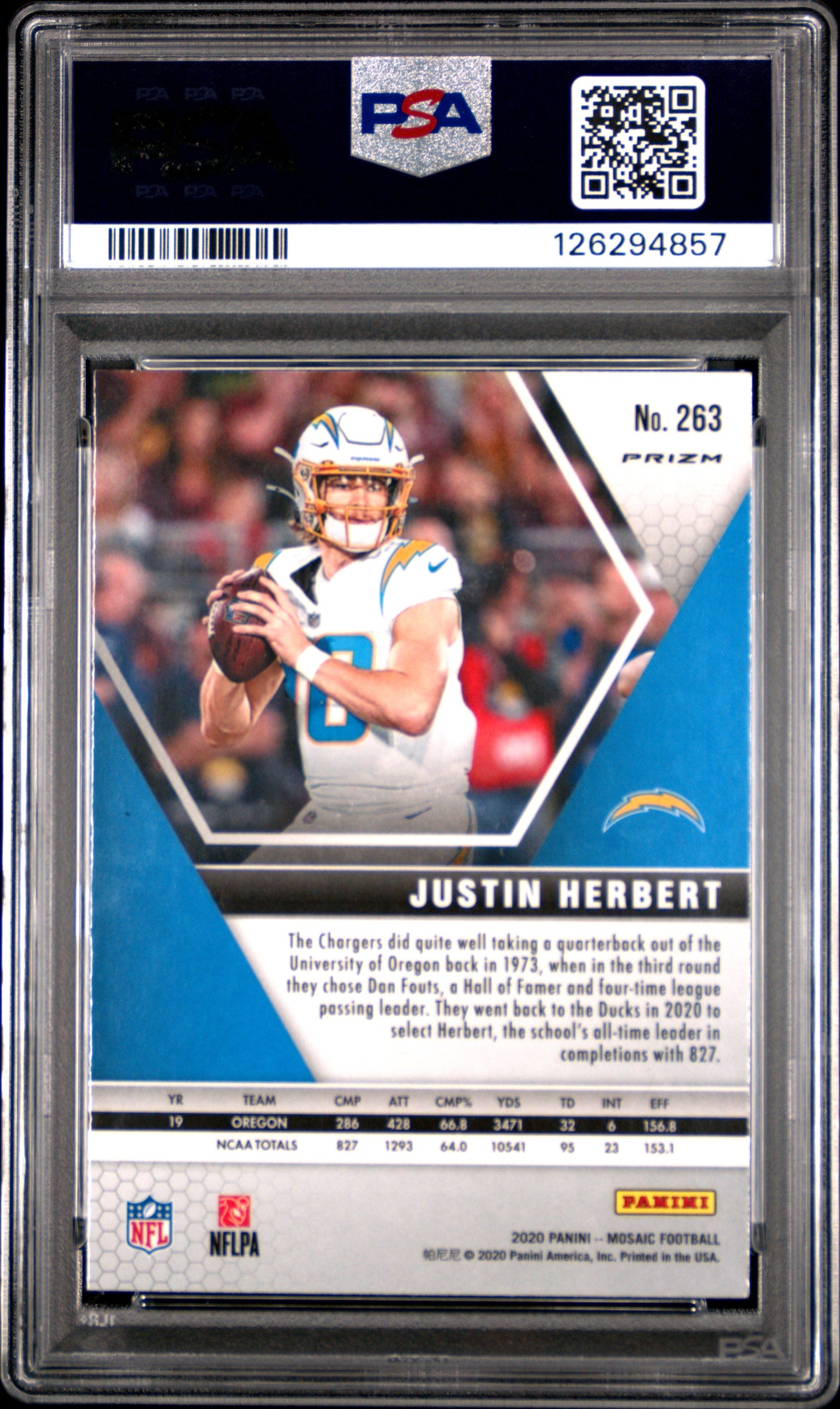 2020 Mosaic Herbert Reactive Green Rookie PSA 10