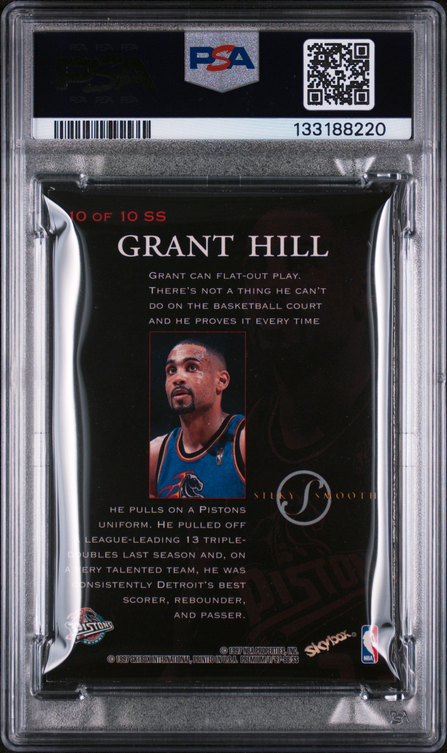 1997-98 Skybox Premium Grant Hill Silky Smooth PSA 6 Pop 6