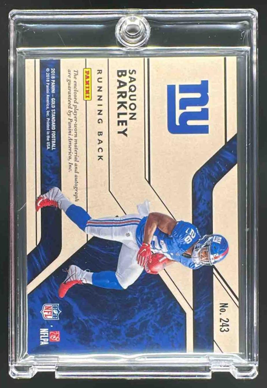 2018 Panini Gold Standard Saquon Barkley #243 70/75 RC Auto