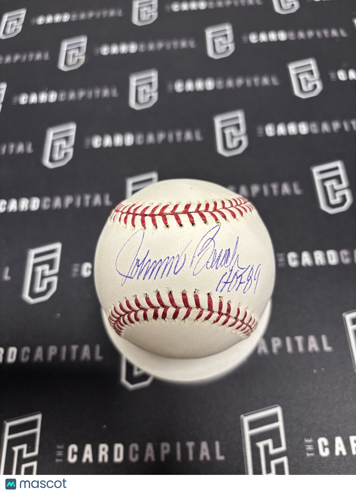 Johnny Bench Signed Professional Signature Baseball PSA "HOF 89"