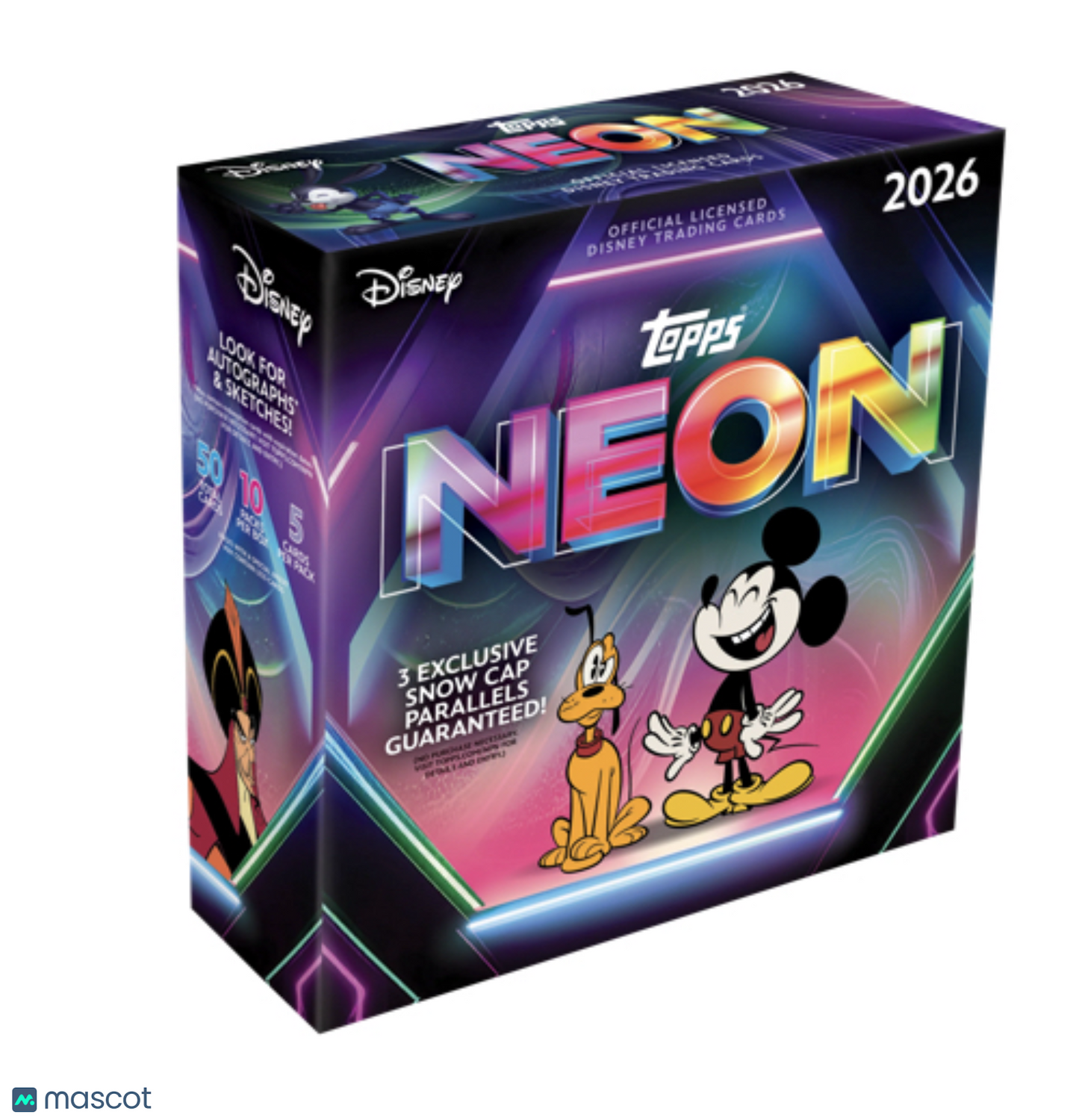 PRE ORDER 2026 Topps Disney Neon Mega Box