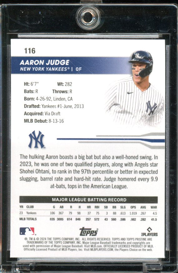 2024 Topps Pristine Aaron Judge Blue /75