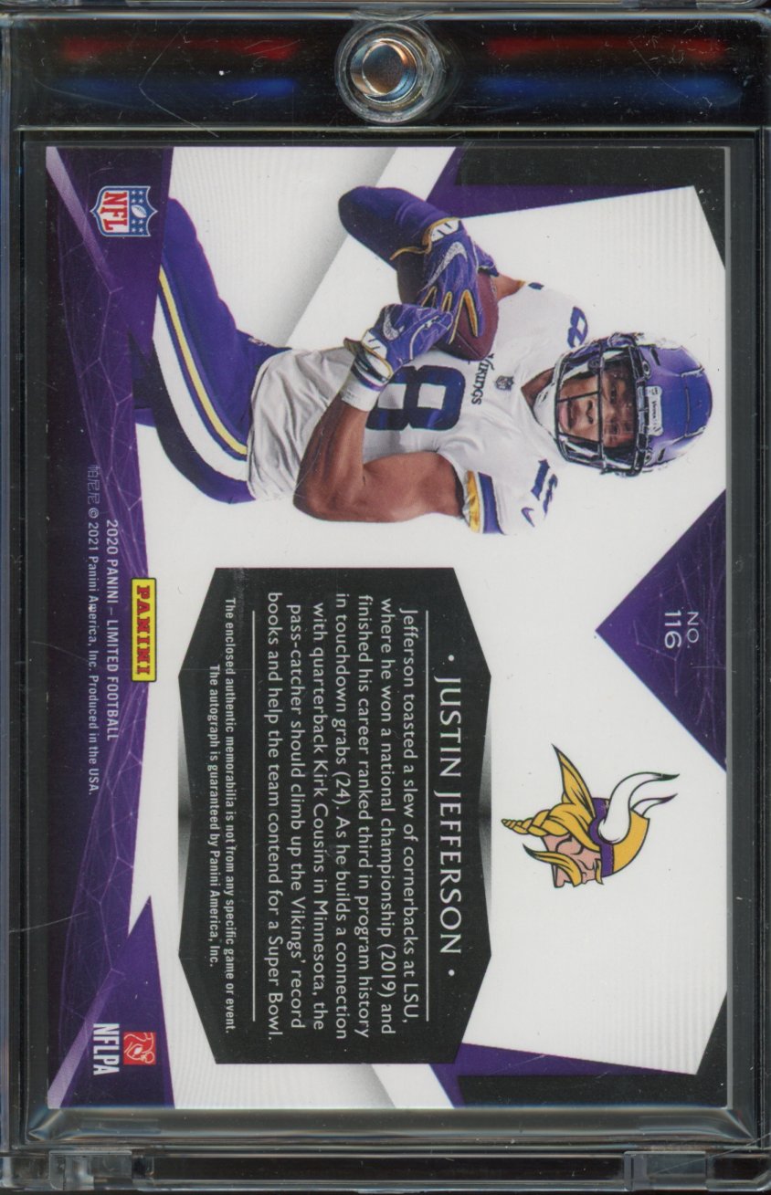 2020 Limited Justin Jefferson Rookie Patch Auto /75