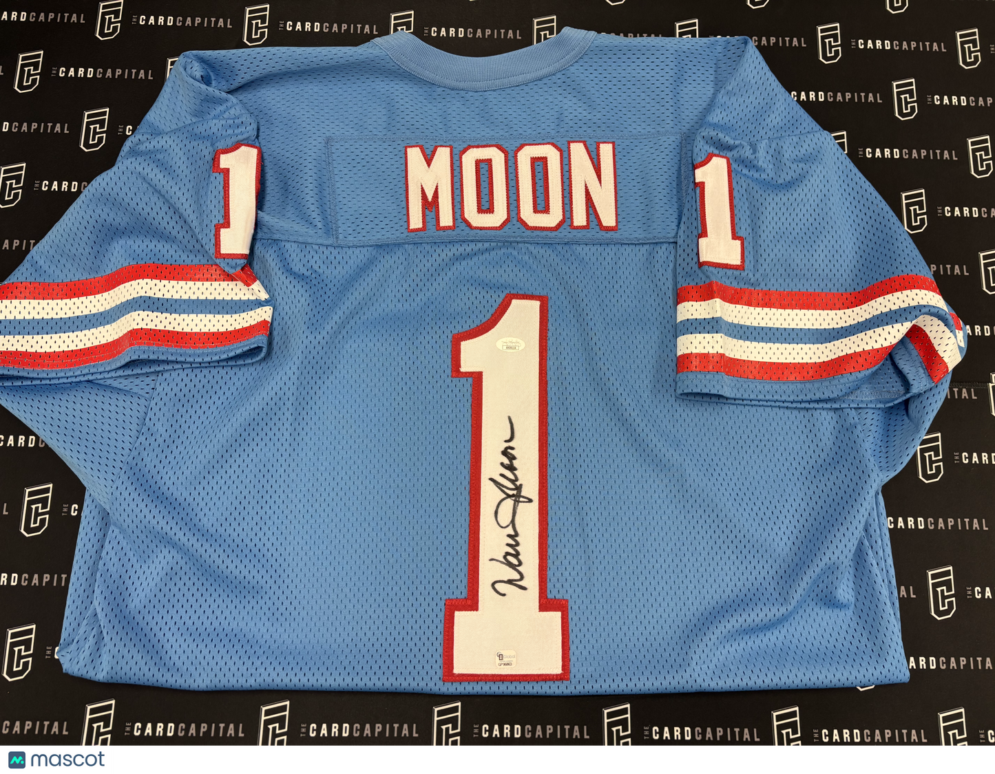 Warren Moon Signed Houston Oilers Jersey Home JSA