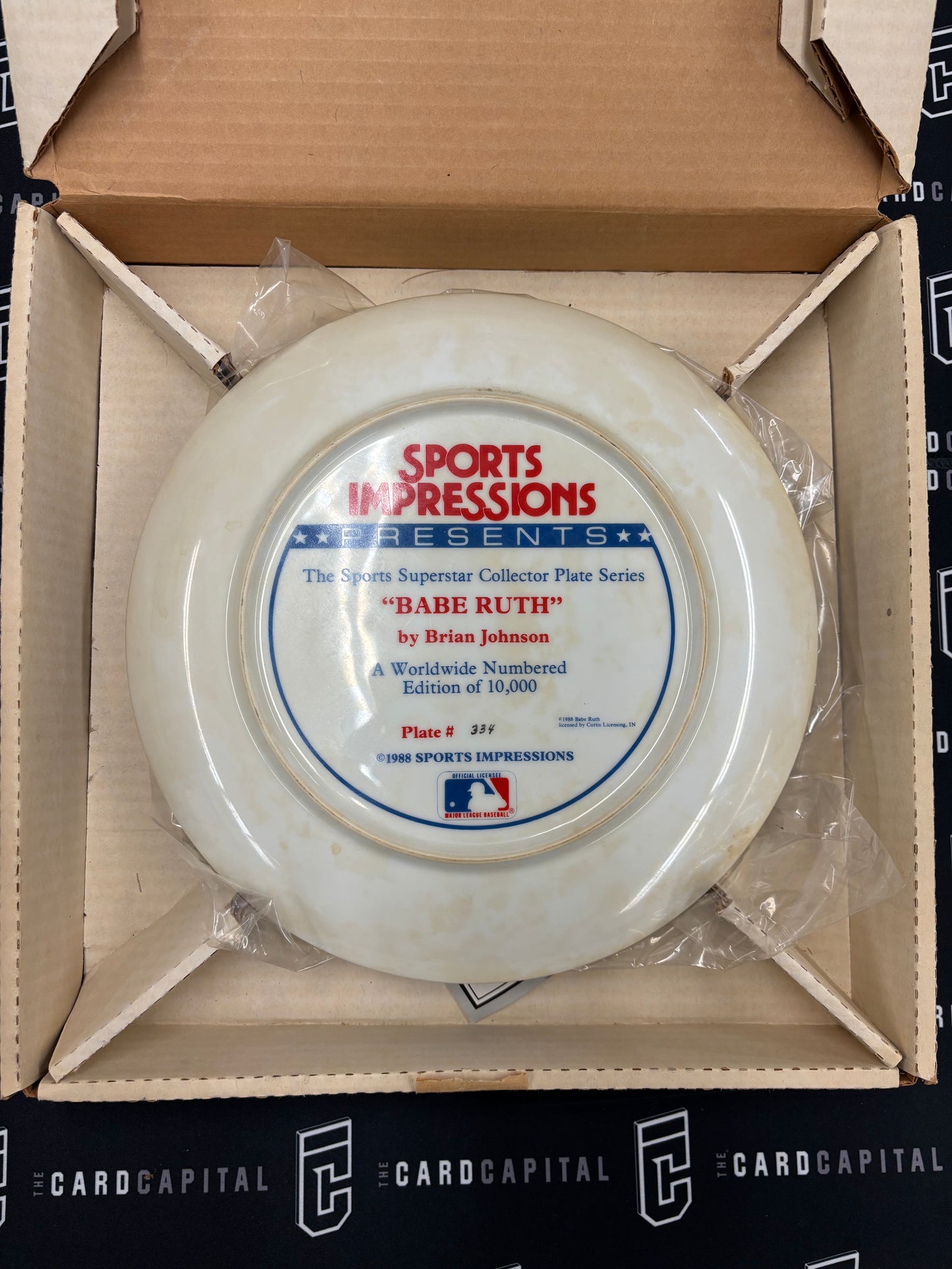 Sports Impressions Babe Ruth Collectible Plate