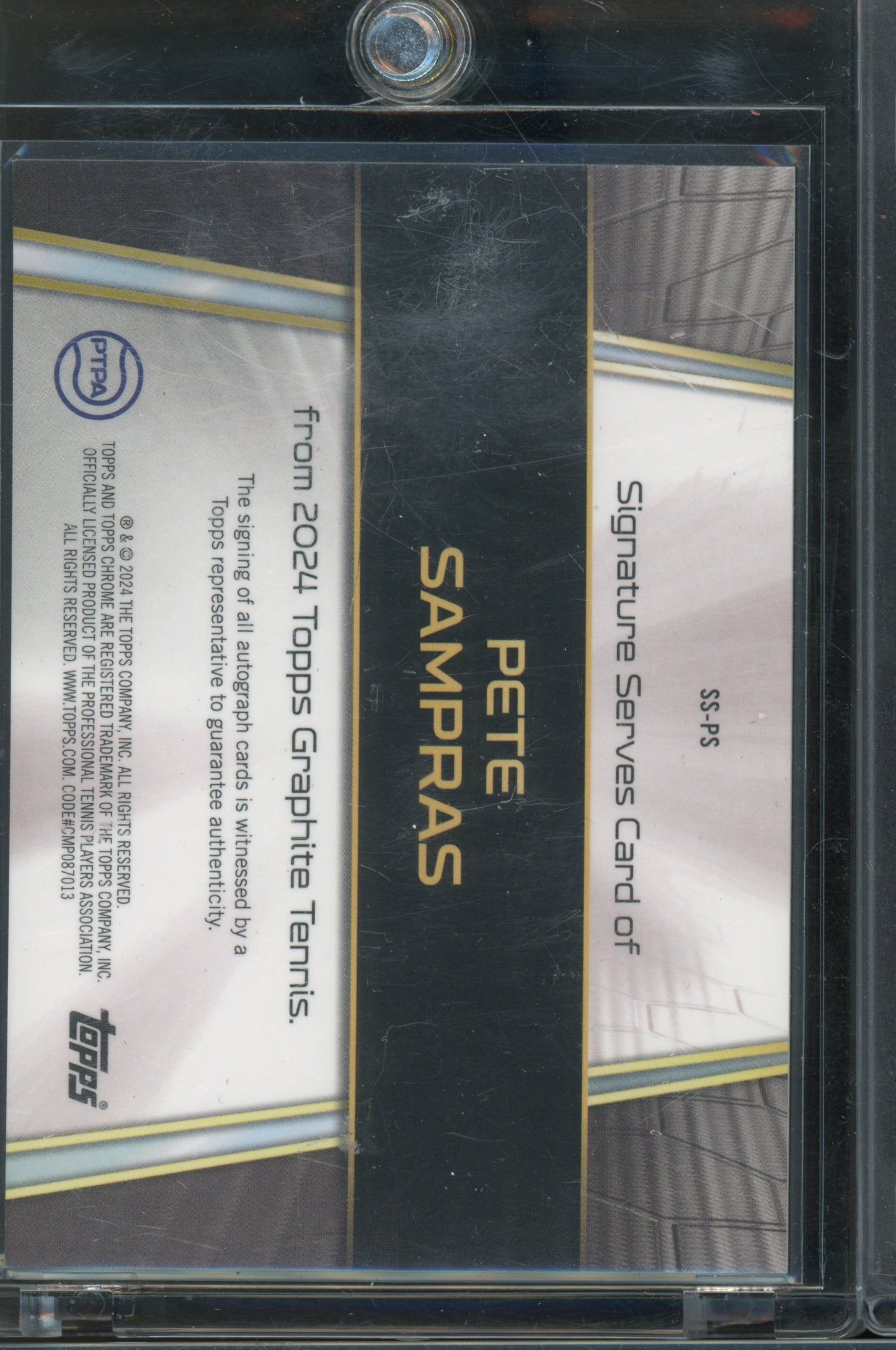 2024 Graphite Tennis Pete Sampras Blue Auto /50
