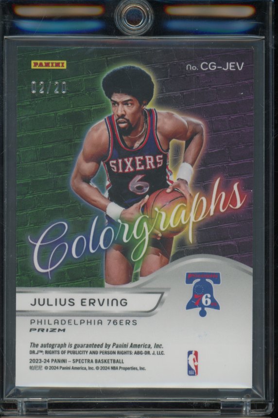 2023-24 Spectra Julius Erving Colorgraphs Auto /20