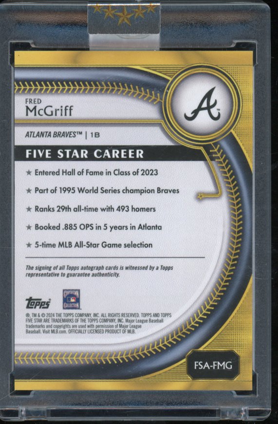 2025 Five Star Fred Mcgriff Auto /25