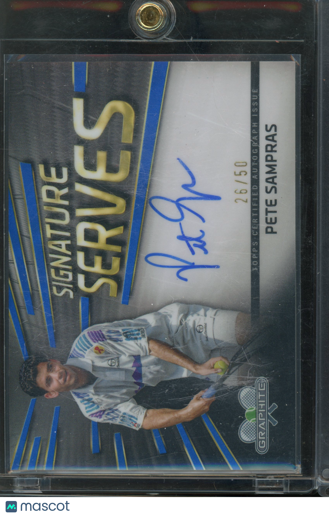 2024 Graphite Tennis Pete Sampras Blue Auto /50