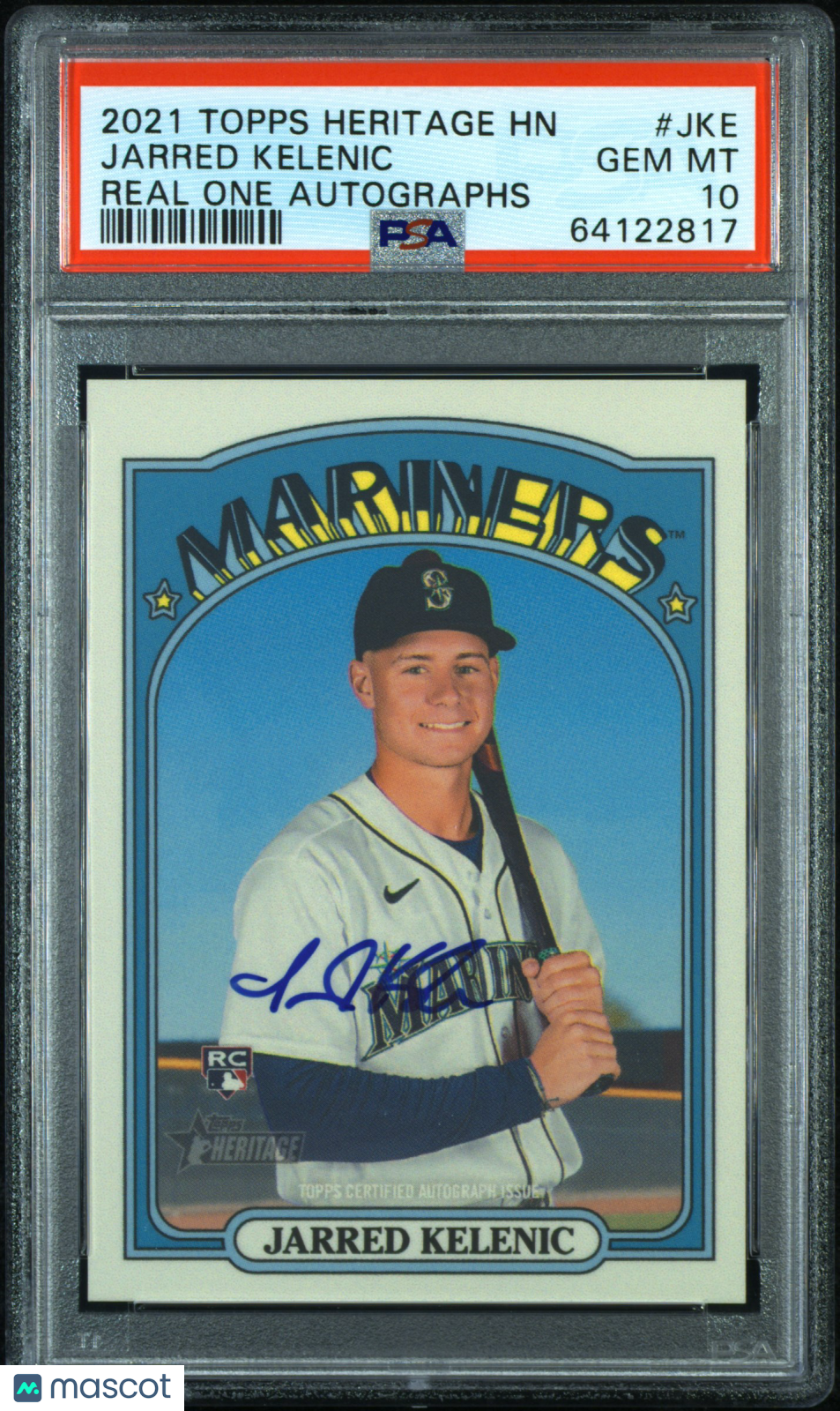 2021 Topps Heritage Jarred Klenic Real One Rookie Auto PSA 10