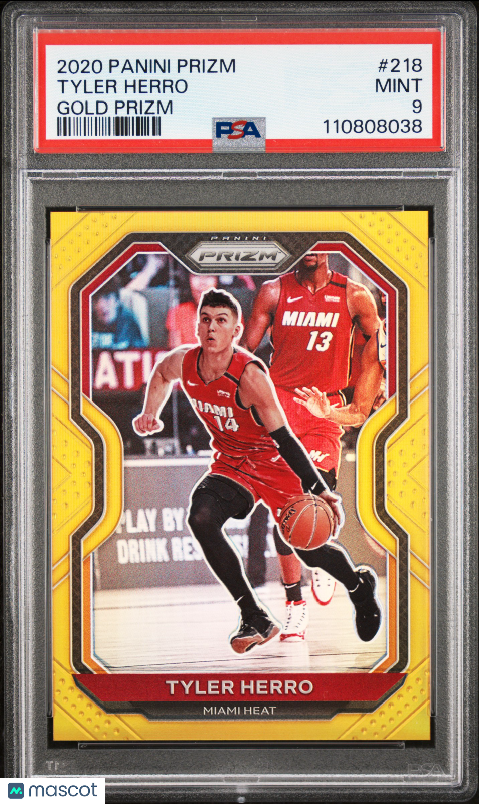 2020-21 Prizm Tyler Herro Gold /10 PSA 9