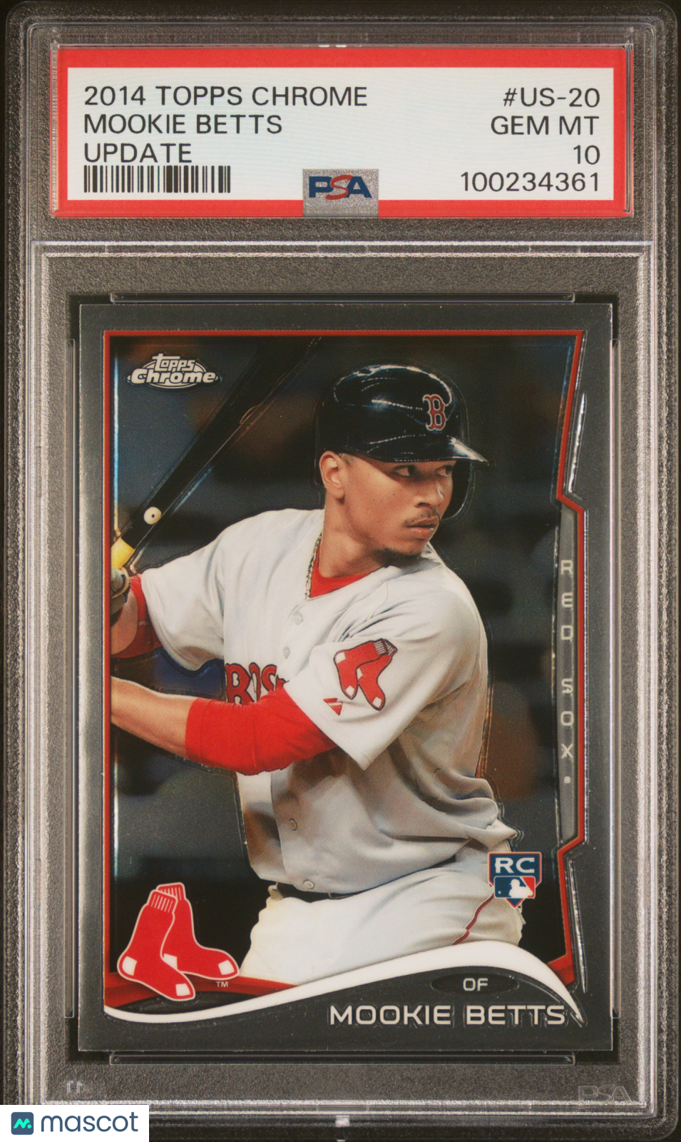 2014 Topps Chrome Update Mookie Betts Rookie PSA 10