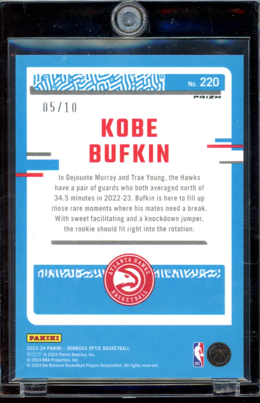 2023-24 Optic Kobe Bufkin Gold Rookie /10