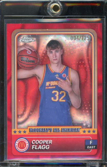 2024 McDonald's Chrome Cooper Flagg Red Lava 004/125