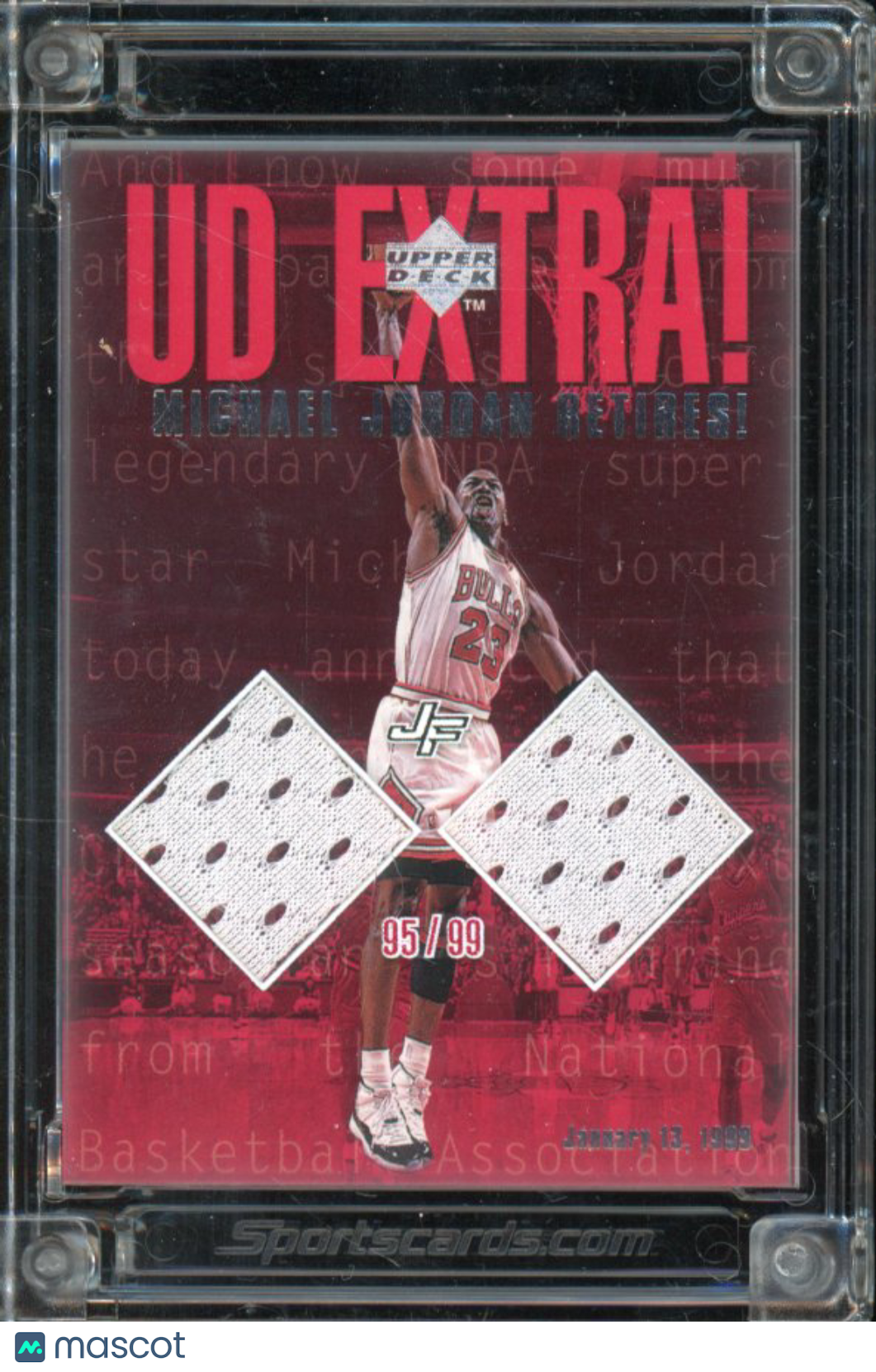 2022-23 Upper Deck Michael Jordan Dual Patch /99