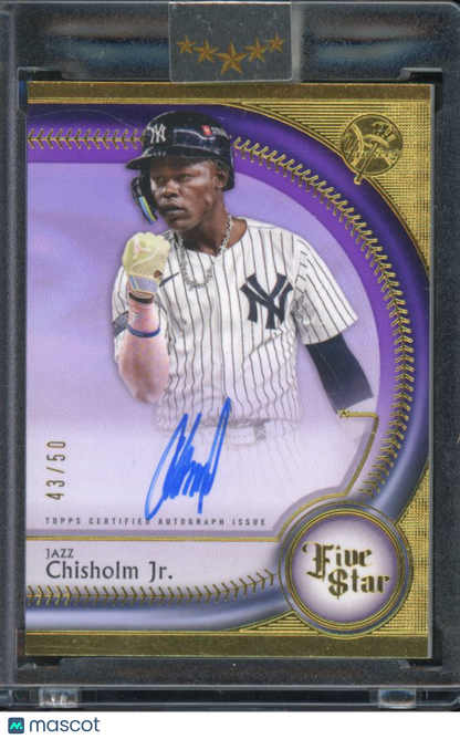 2025 Five Star Jazz Chisholm Purple Auto /50