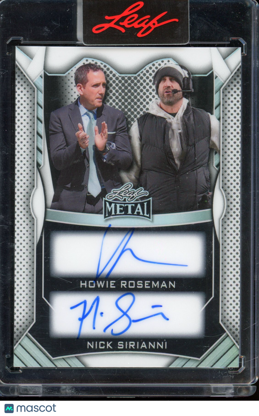 2025 Leaf Road To VIctory Howie Roseman Nick Sirianni Dual Auto 7/35
