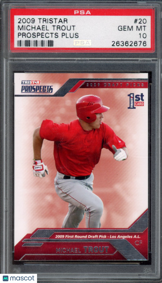 2009 Tristar Michael Mike Trout Rookie PSA 10