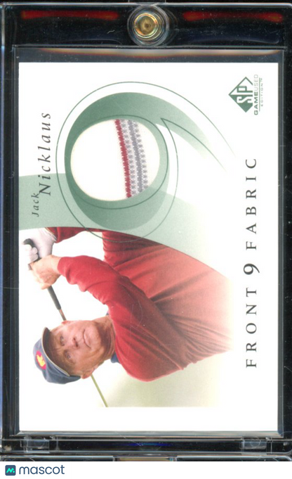 2002 Upper Deck Sp Game Used Jack Nicklaus Patch GU