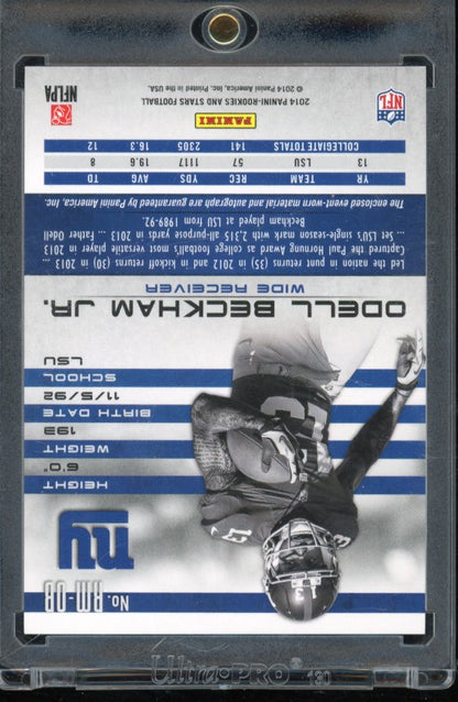 2014 Rookies And Stars Odell Beckham Jr Rookie Patch Auto /10